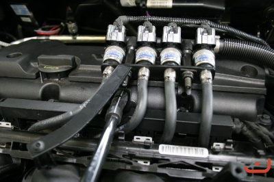 Prins VSI Autogasanlage - Injektoren Motorraum